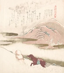 Paysage enneigé, 19e siècle