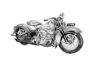 Illustration de moto de 1948