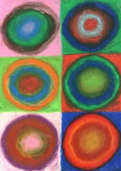 Anneaux de couleurs abstraits