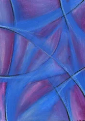 Courbes bleu-violet