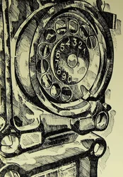 Téléphone à cadran classique