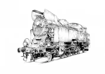Locomotive à vapeur classique