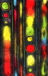 Lignes lumineuses colorées