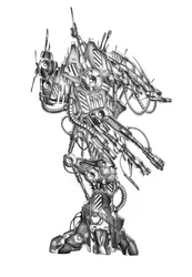 Modèle détaillé de robot de science-fiction