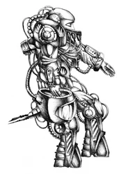 Robot de science-fiction très détaillé
