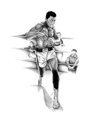 Une action de boxe dynamique