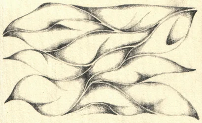 Feuilles abstraites en mouvement