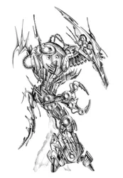 Monstre robotique futuriste