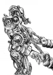 Figurine robotique futuriste