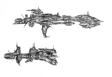 Conceptions de vaisseaux spatiaux futuristes