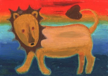 Ciel arc-en-ciel du Lion d