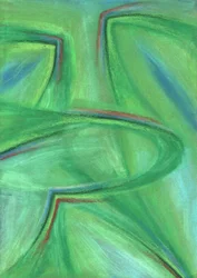 Flux abstrait vert