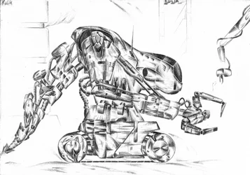 Robot de science-fiction industriel