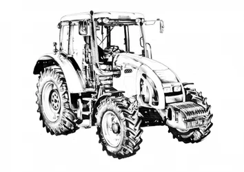 Tracteur agricole moderne