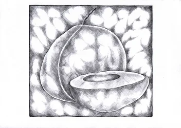 Nature morte monochrome aux fruits