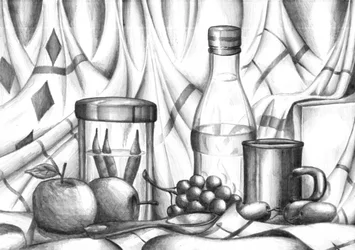 Nature morte monochrome
