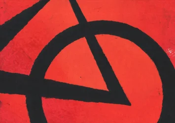 Géométrie rouge et noire