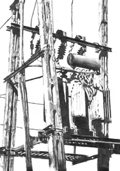 Esquisse de lignes électriques urbaines