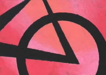 Géométrie rouge vif