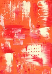 Abstrait rouge-orange vif