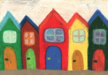 Maisons mitoyennes pleines de fantaisie
