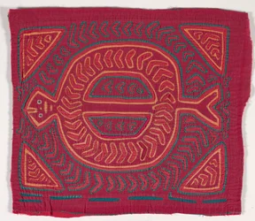 Panneau de chemise (mola) (coton appliqué)