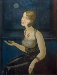 Nuit de pleine lune (femme avec bijoux)