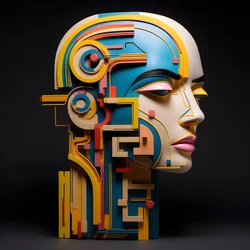 une sculpture 3D d