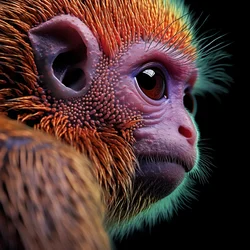singe en couleur 4