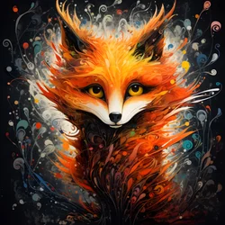Anthropomorphisme du renard magique 3