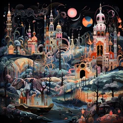 La deux cent vingt-huitième image depuis la deuxième fois des rêves qui flottent haut au-dessus de nous tous 2