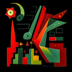 Une tendance boursière dans le style de Picasso 2