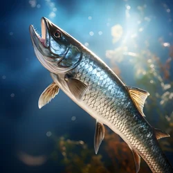 Un snoek, une espèce de poisson, a été attrapé à une ligne de pêche 2