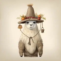 Lama, 18ème siècle Amérique 2