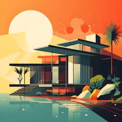 graphisme de design moderne du milieu du siècle 4
