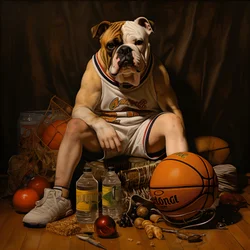 Un garçon de 10 ans tenant un dossier et son chien 2