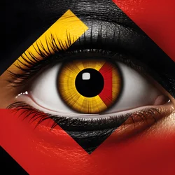 un œil ressemblant à une cible