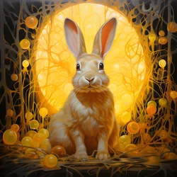 un lapin jaune 2