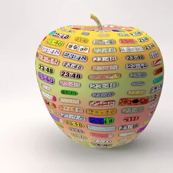 pomme encadrée