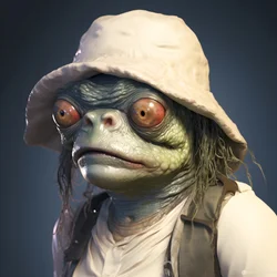 Vieille créature de grenouille laide 3