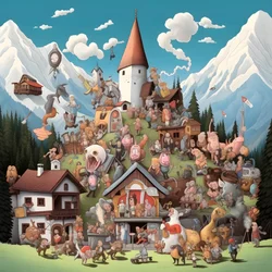 Autriche, dessin animé 3