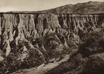 Italie : Diamante, Calabre, Érosions