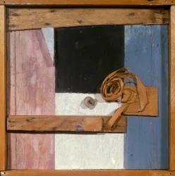 Tableau Merz avec bougie