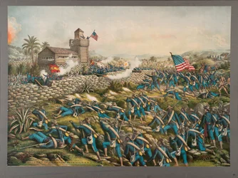 Charge des 24e et 25e infanteries de couleur et sauvetage des Rough Riders sur la colline de San Juan, 2 juillet 1898