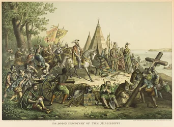 La découverte du fleuve Mississippi par DeSoto