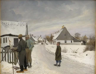 Le peintre au village