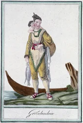 Groenlandaise - dans "Encyclopédie des voyages" par J. Grasset Saint Sauveur, éd. Deroy, Paris