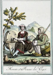 Homme et femme des Vosges