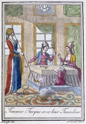 Femmes turques avec leur tandour
