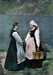 Factrice, Sognafjorden, Norvège, vers 1890